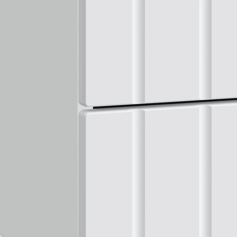 Bedside Cabinet White 43 x 34.5 x 49.5 cm Engineered Wood