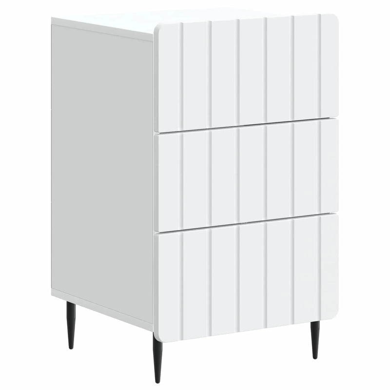 Bedside Cabinet White 43 x 41 x 68 cm Engineered Wood