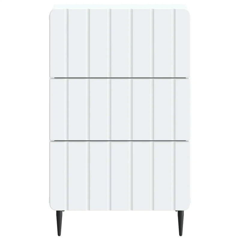Bedside Cabinet White 43 x 41 x 68 cm Engineered Wood