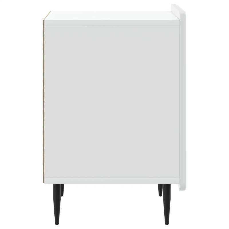Bedside Cabinet White 43 x 34.5 x 52 cm Engineered Wood