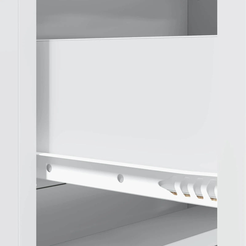 Drawer Cabinet White 66 x 34.5 x 92 cm Engineered Wood