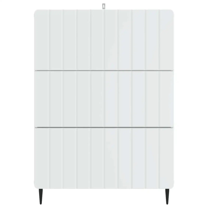 Drawer Cabinet White 66 x 34.5 x 92 cm Engineered Wood