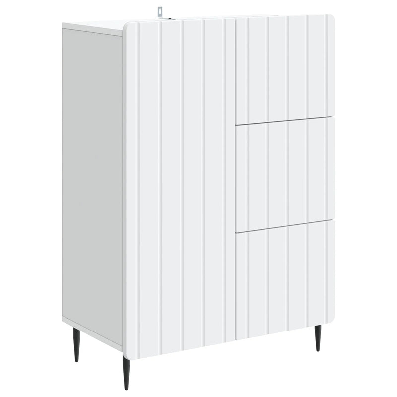 Sideboard with Drawer White 66 x 34.5 x 91.5 cm Engineered Wood
