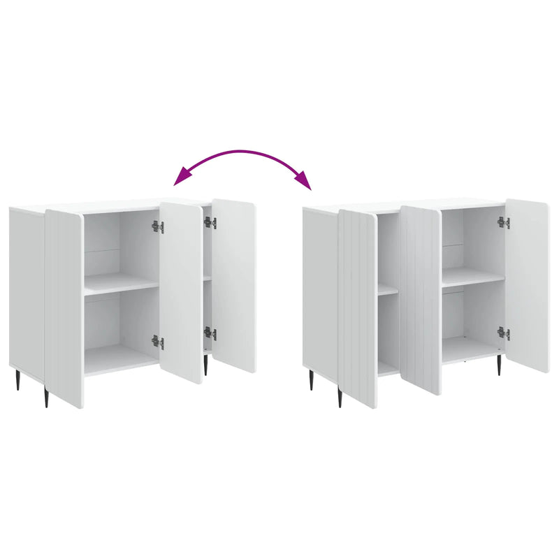 Sideboard White 89 x 34.5 x 82 cm Engineered Wood