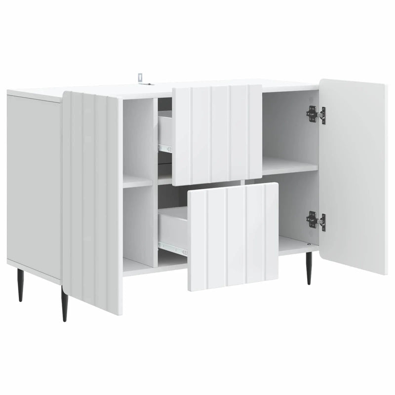 Sideboard with Drawer White 89 x 34.5 x 62 cm Engineered Wood