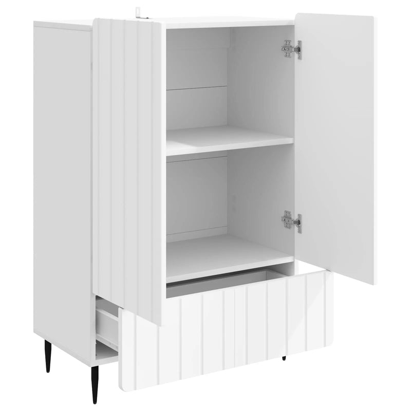 Sideboard with Drawer White 66 x 34.5 x 97 cm Engineered Wood