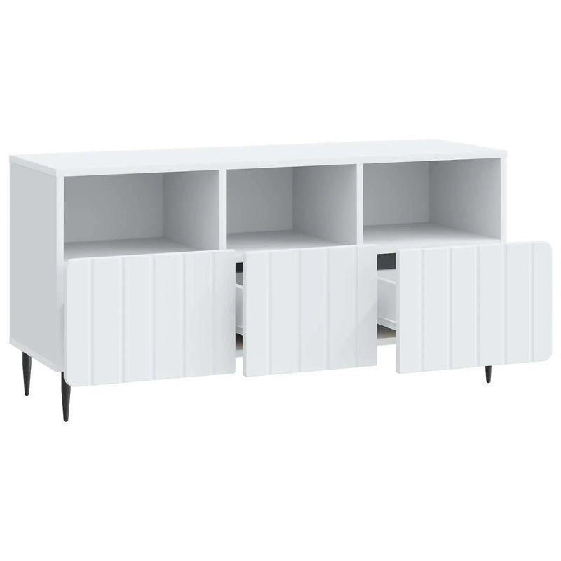 TV Cabinet with Drawer White 102 x 34.5 x 50 cm Engineered Wood