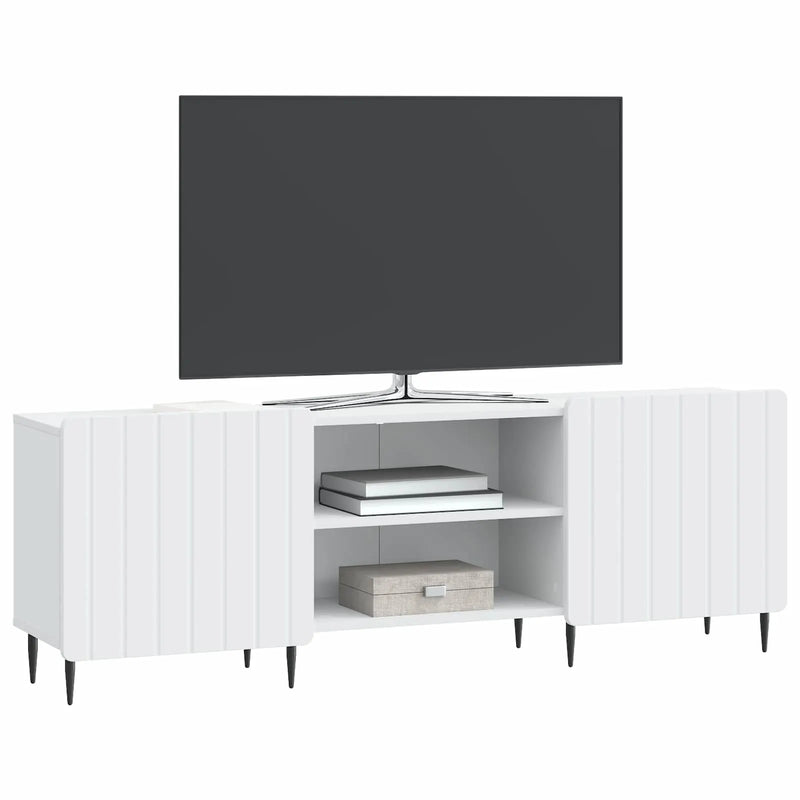 TV Cabinet White 150 x 31 x 52 cm Engineered Wood