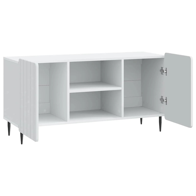 TV Cabinet White 102 x 34.5 x 52 cm Engineered Wood