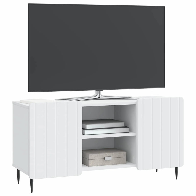 TV Cabinet White 102 x 34.5 x 52 cm Engineered Wood