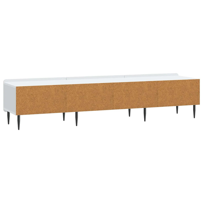 TV Cabinet with Drawer White 147 x 34.5 x 32 cm Engineered Wood