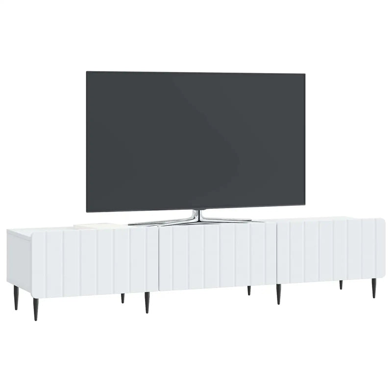 TV Cabinet with Drawer White 147 x 34.5 x 32 cm Engineered Wood
