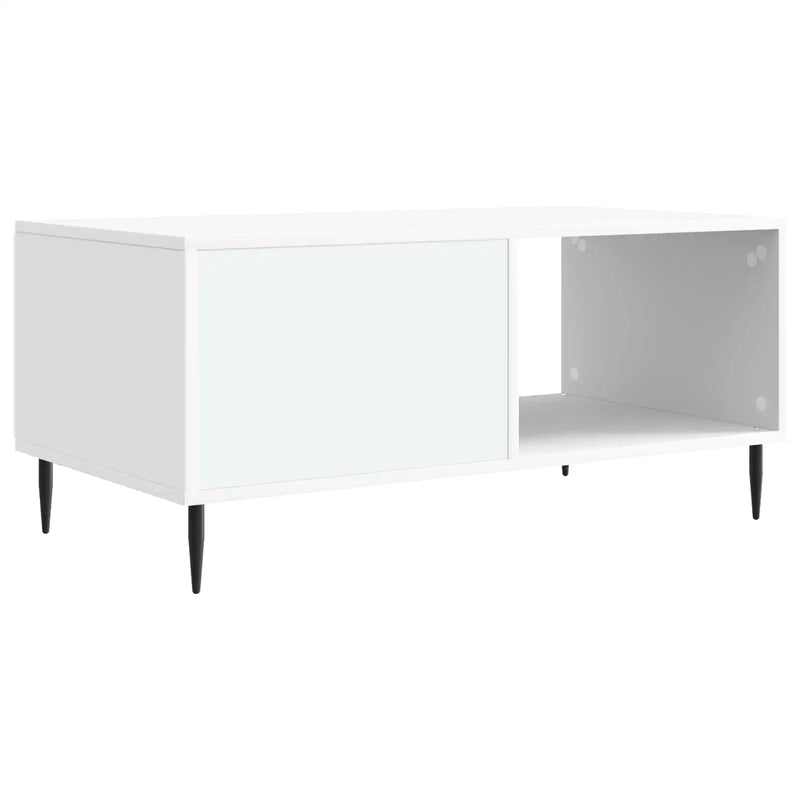 Coffee Table White 90 x 50 x 40 cm Engineered Wood