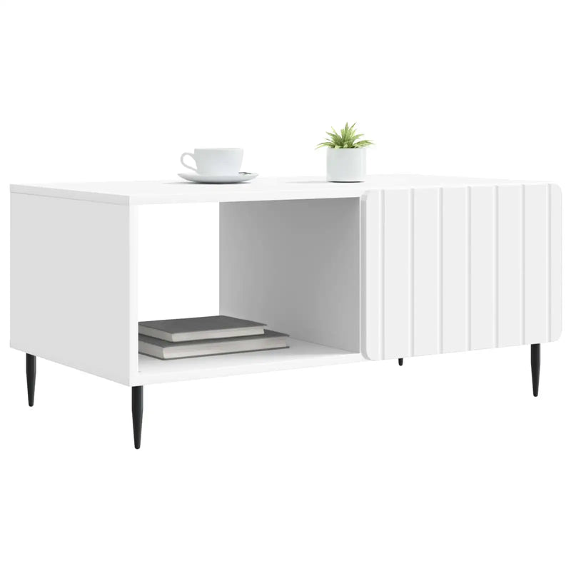 Coffee Table White 90 x 50 x 40 cm Engineered Wood