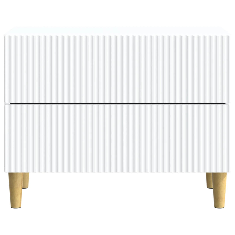 Bedside Cabinet White 62 x 34.5 x 48 cm Engineered Wood