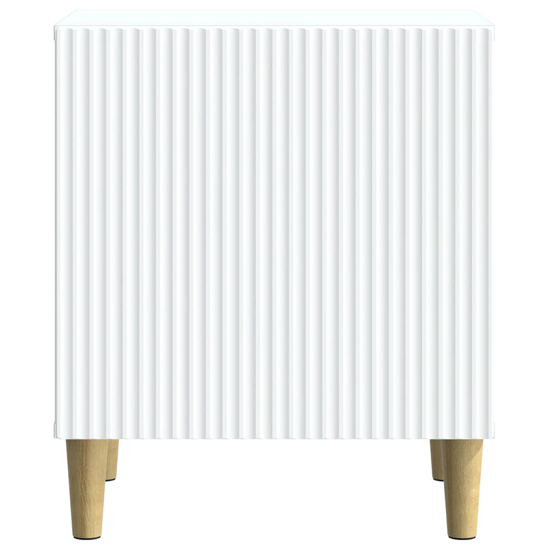 Bedside Cabinet White 43 x 34.5 x 50 cm Engineered Wood
