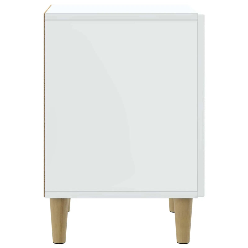 Bedside Cabinet White 43 x 34.5 x 50 cm Engineered Wood