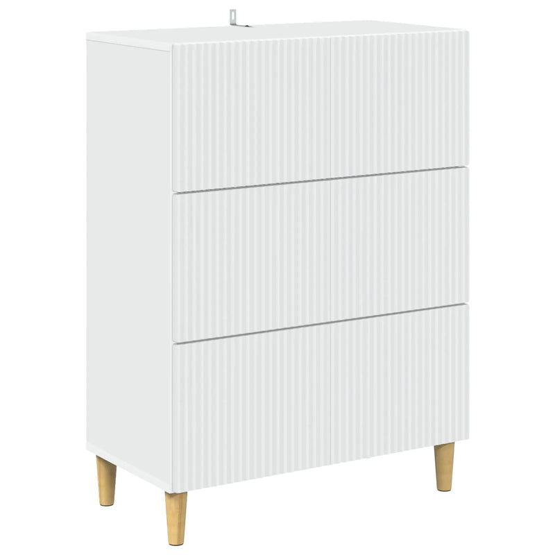Drawer Cabinet White 66 x 34.5 x 90 cm Engineered Wood