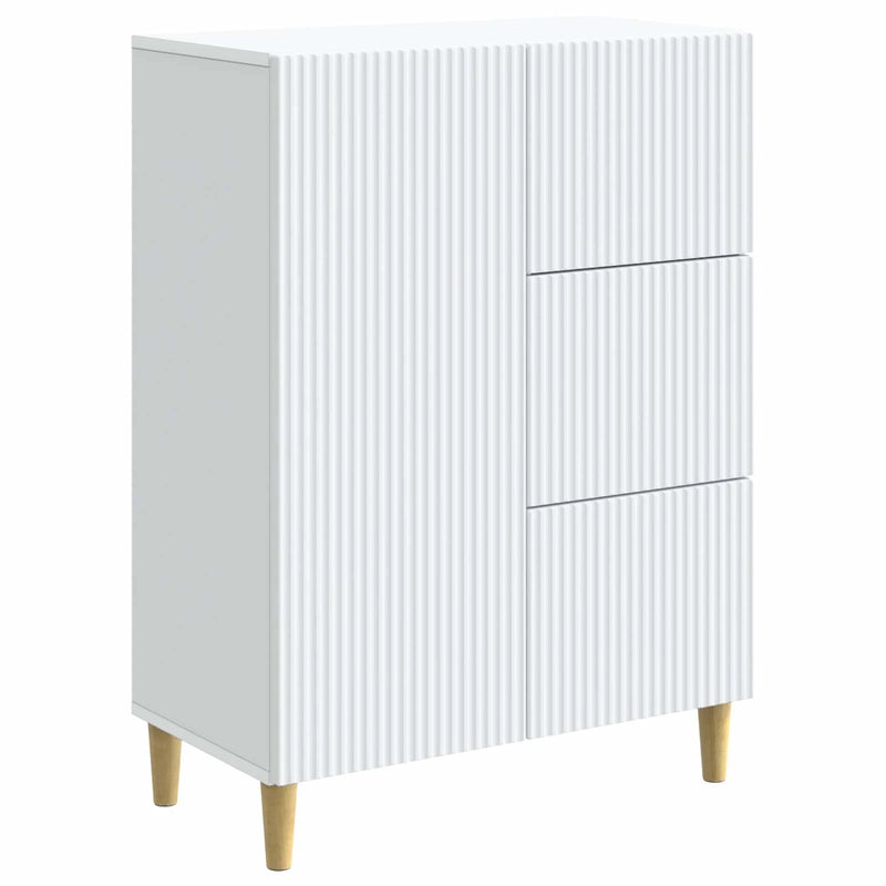 Sideboard with Drawer White 66 x 34.5 x 90 cm Engineered Wood