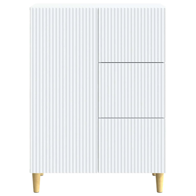 Sideboard with Drawer White 66 x 34.5 x 90 cm Engineered Wood