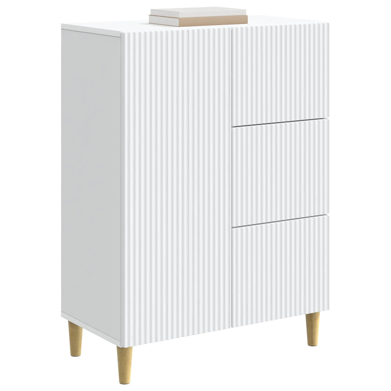 Sideboard with Drawer White 66 x 34.5 x 90 cm Engineered Wood