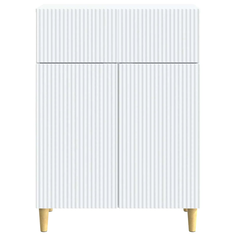 Sideboard with Drawer White 66 x 34.5 x 90 cm Engineered Wood