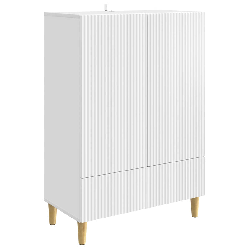 Sideboard with Drawer White 66 x 34.5 x 95 cm Engineered Wood