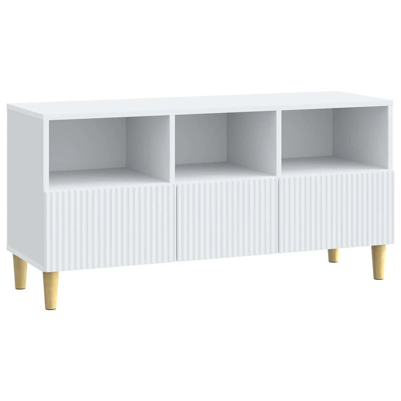 TV Cabinet with Drawer White 102 x 34.5 x 50 cm Engineered Wood