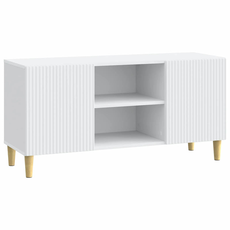 TV Cabinet White 102 x 34.5 x 50 cm Engineered Wood