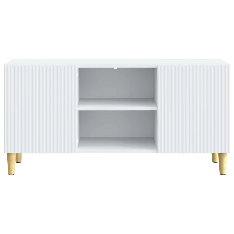 TV Cabinet White 102 x 34.5 x 50 cm Engineered Wood