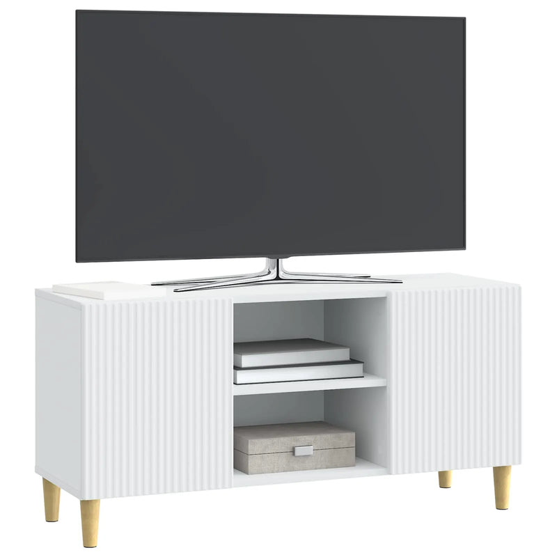 TV Cabinet White 102 x 34.5 x 50 cm Engineered Wood