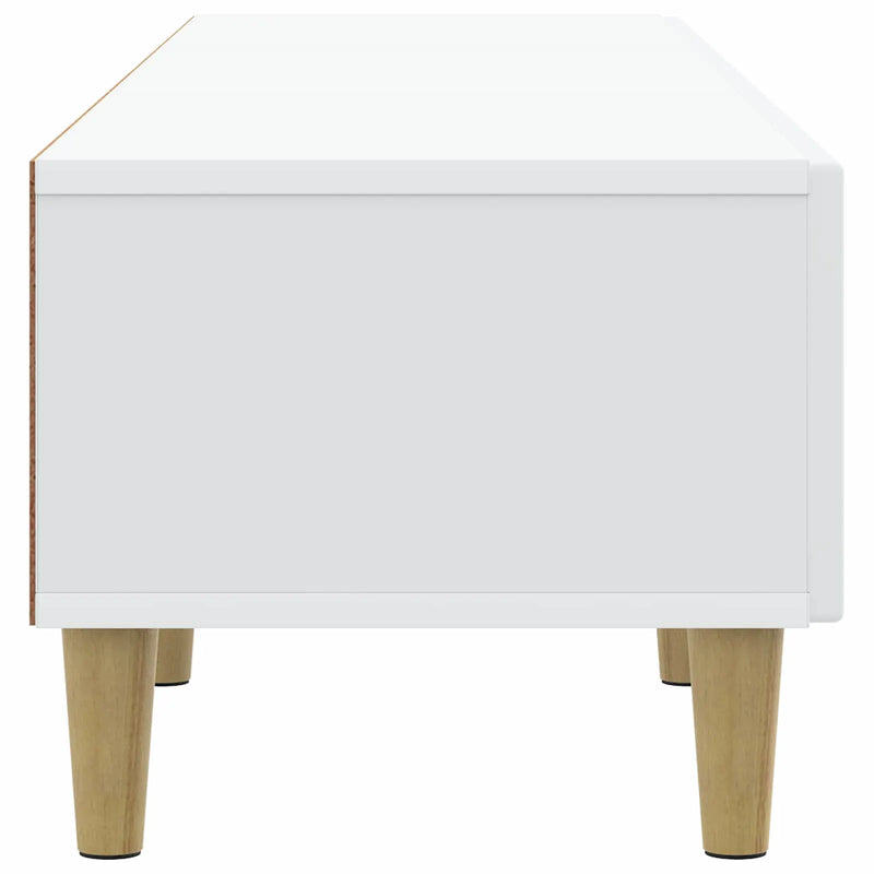 TV Cabinet with Drawer White 147 x 34.5 x 30 cm Engineered Wood
