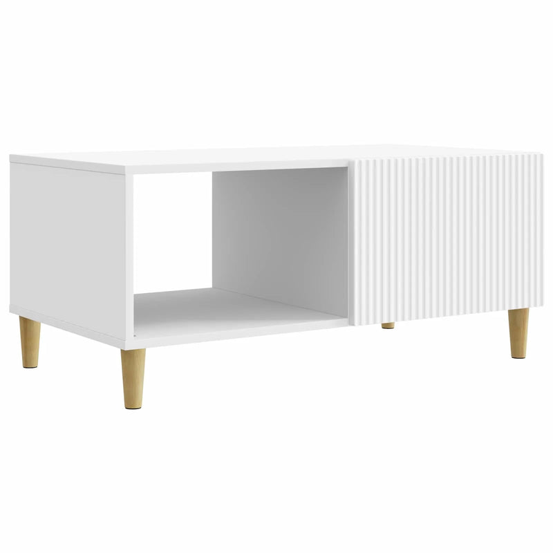 Coffee Table White 90 x 50 x 40 cm Engineered Wood