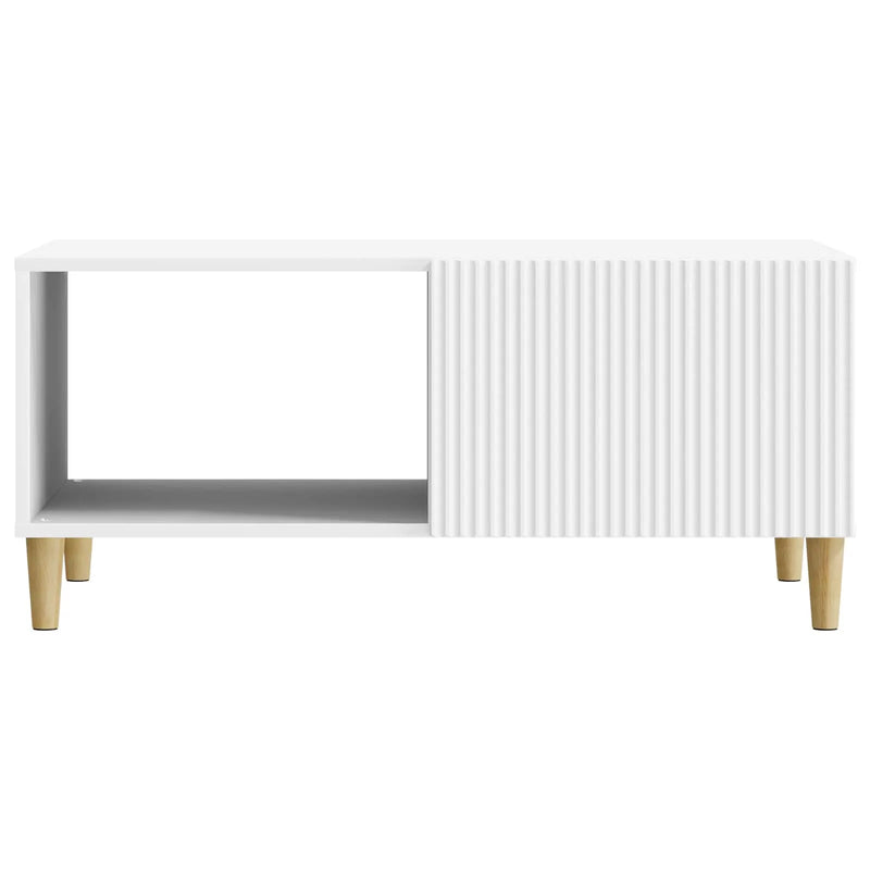 Coffee Table White 90 x 50 x 40 cm Engineered Wood
