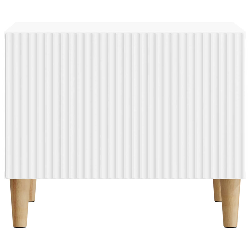 Coffee Table with Drawer White 49 x 50 x 40 cm Engineered Wood