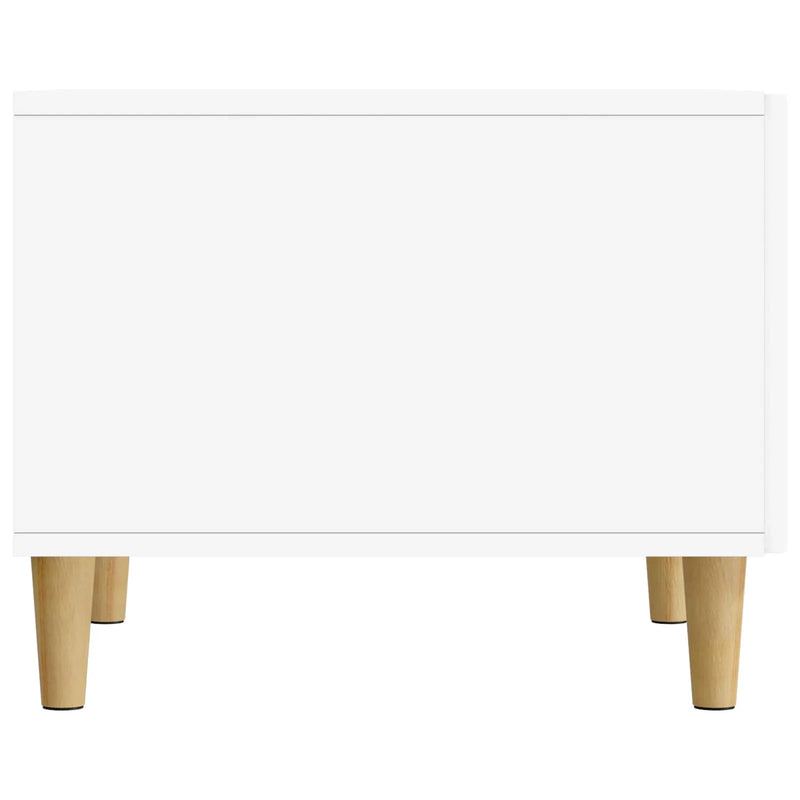 Coffee Table with Drawer White 49 x 50 x 40 cm Engineered Wood