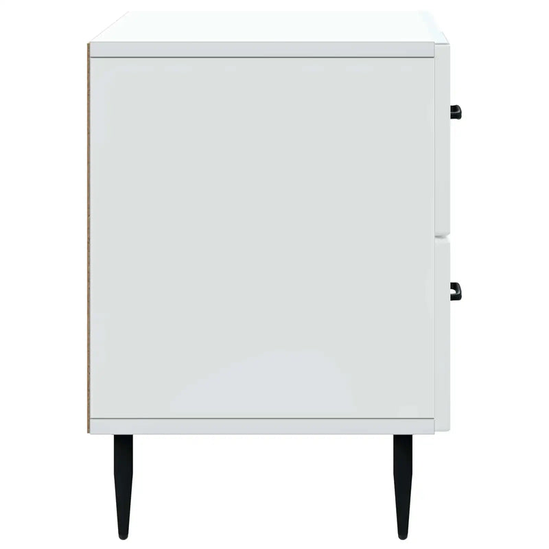 Bedside Cabinet White 62 x 34.5 x 47.5 cm Engineered Wood
