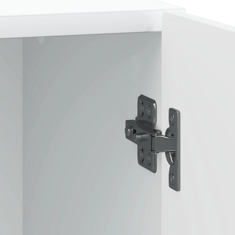 Bedside Cabinet White 43 x 34.5 x 50 cm Engineered Wood