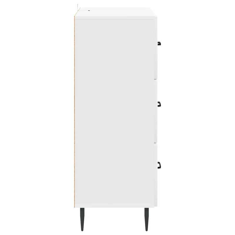 Drawer Cabinet White 66 x 34.5 x 89.5 cm Engineered Wood