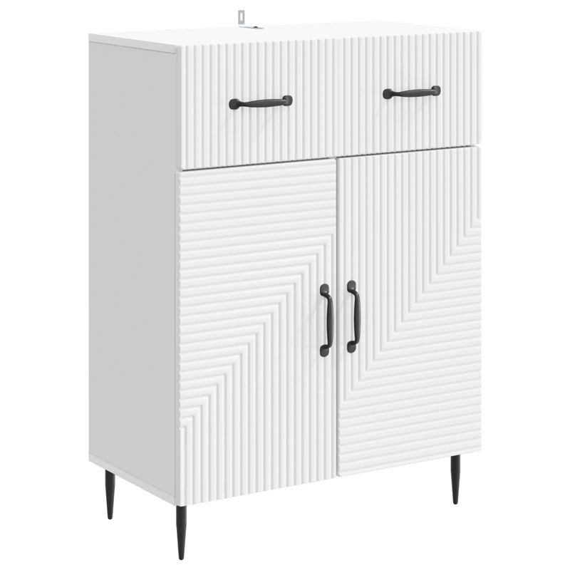 Sideboard with Drawer White 66 x 34.5 x 89.5 cm Engineered Wood