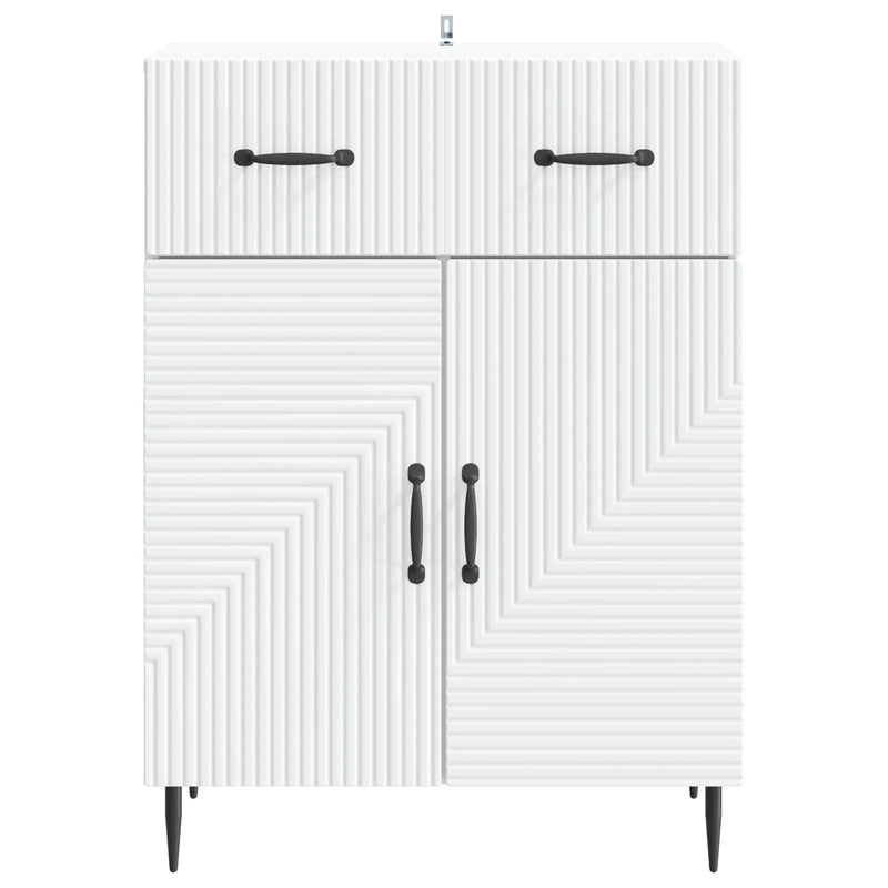 Sideboard with Drawer White 66 x 34.5 x 89.5 cm Engineered Wood