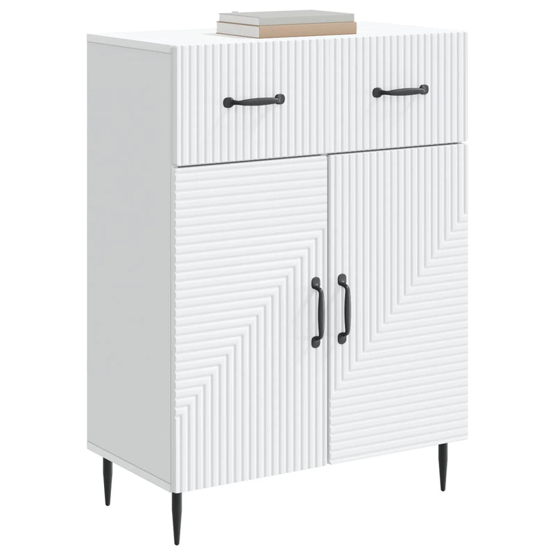 Sideboard with Drawer White 66 x 34.5 x 89.5 cm Engineered Wood