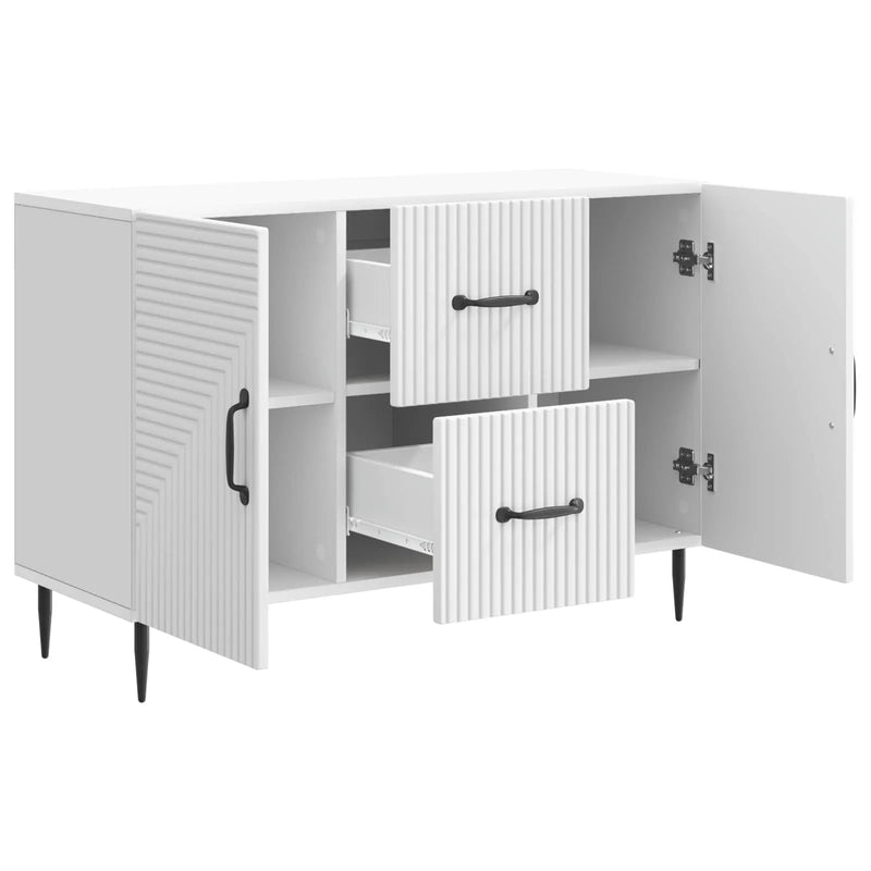 Sideboard with Drawer White 89 x 34.5 x 60 cm Engineered Wood