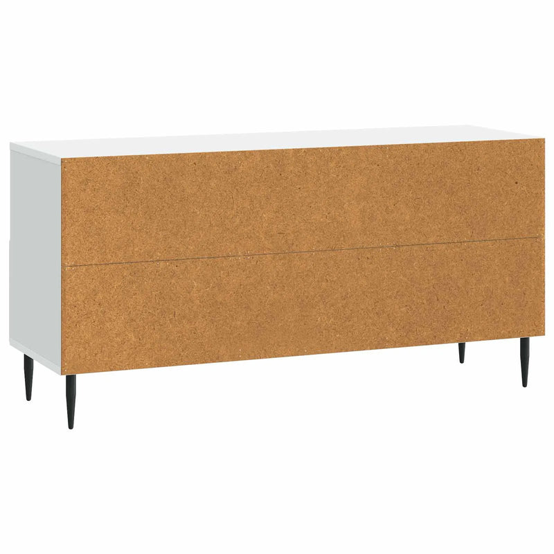 TV Cabinet with Drawer White 102 x 34.5 x 50 cm Engineered Wood