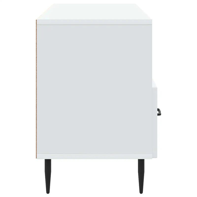 TV Cabinet with Drawer White 102 x 34.5 x 50 cm Engineered Wood