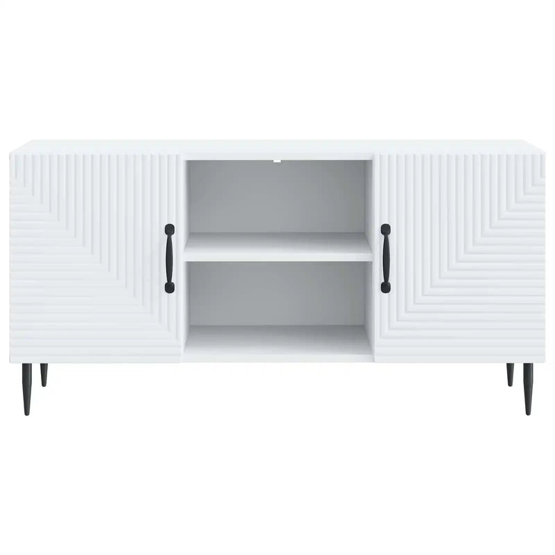 TV Cabinet White 102 x 34.5 x 50 cm Engineered Wood