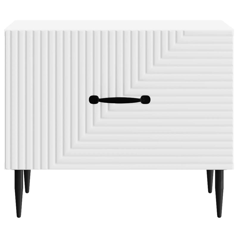 Coffee Table with Drawer White 49 x 50 x 40 cm Engineered Wood