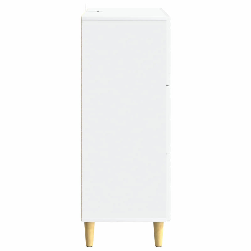 Drawer Cabinet White 66 x 34.5 x 90 cm Engineered Wood