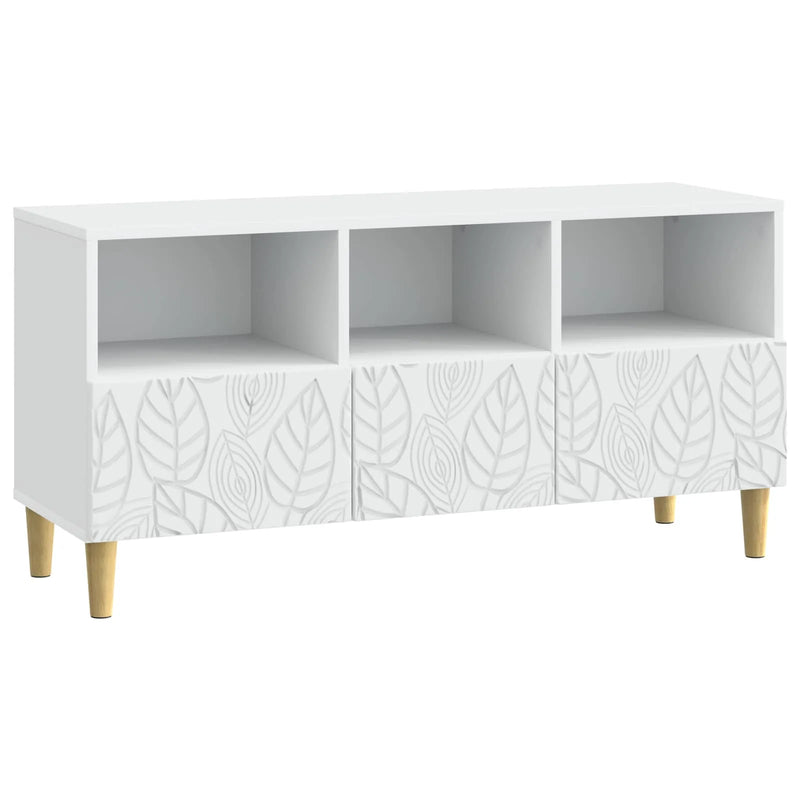 TV Cabinet 102 x 34.5 x 50 cm White Engineered Wood