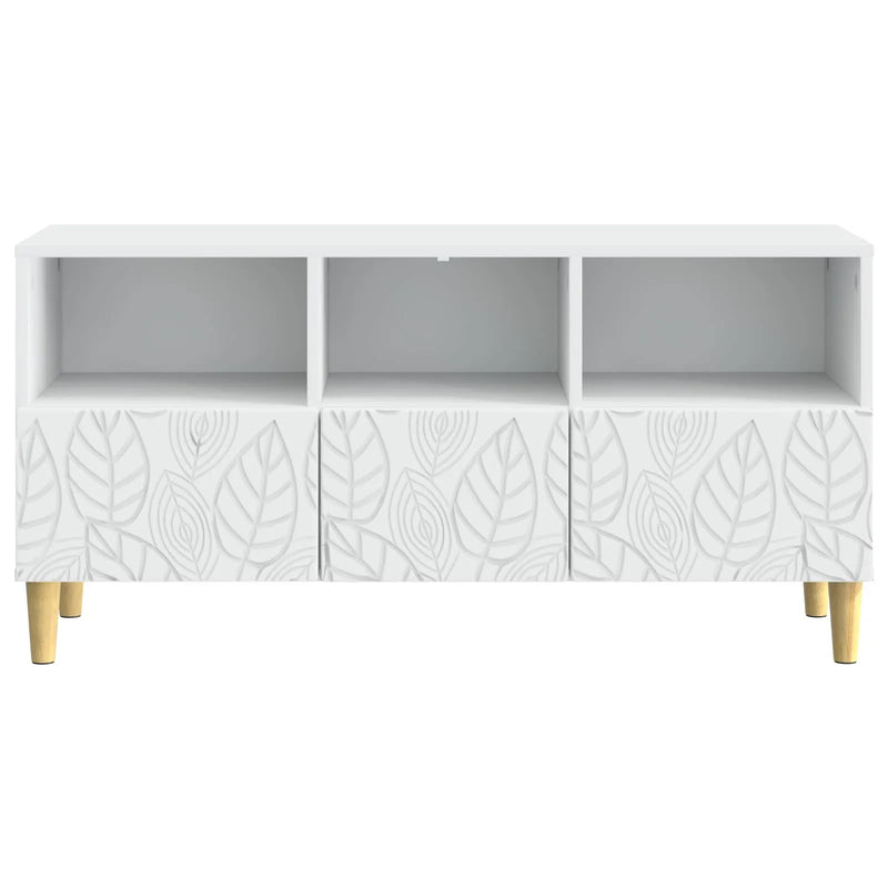 TV Cabinet 102 x 34.5 x 50 cm White Engineered Wood